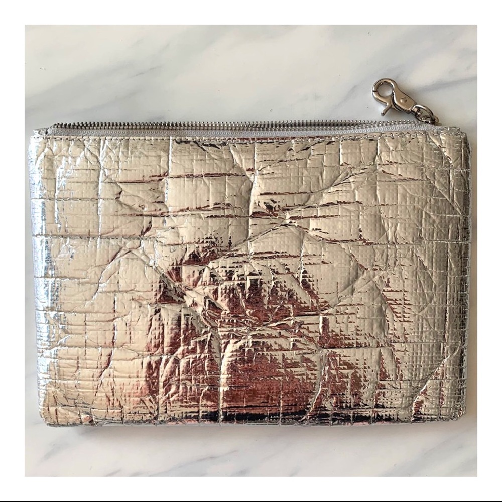 SILVER FOIL MAKE UP CASE